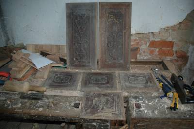 Hand Carved Wooden Panels